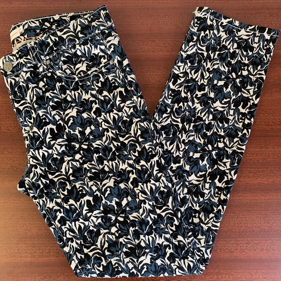 Tory Burch Denim - NWOT Tory Burch Blaire Floral Print Skinny Sz 29